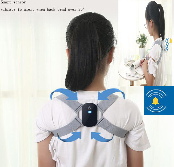 Hunchback Corrector Standing Sitting Posture Children Students Adult Sitting Posture Corrector Induction Correction Belt