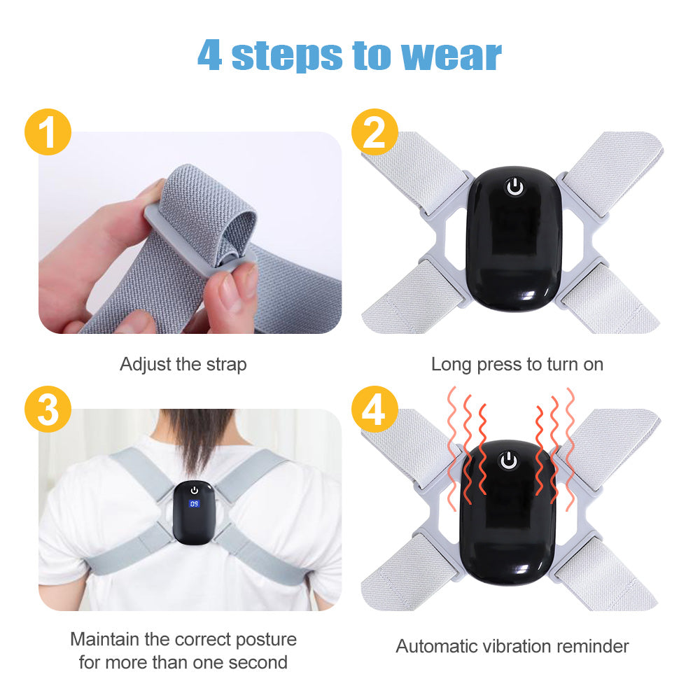 Hunchback Corrector Standing Sitting Posture Children Students Adult Sitting Posture Corrector Induction Correction Belt