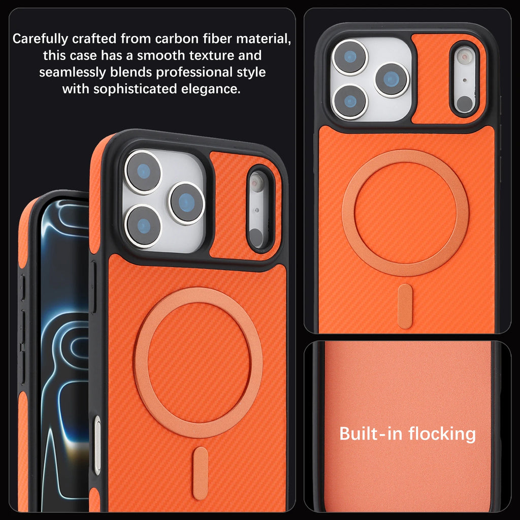 Carbon Fiber iPhone Case — MagSafe Ready, Ultra-Slim & Drop-Proof