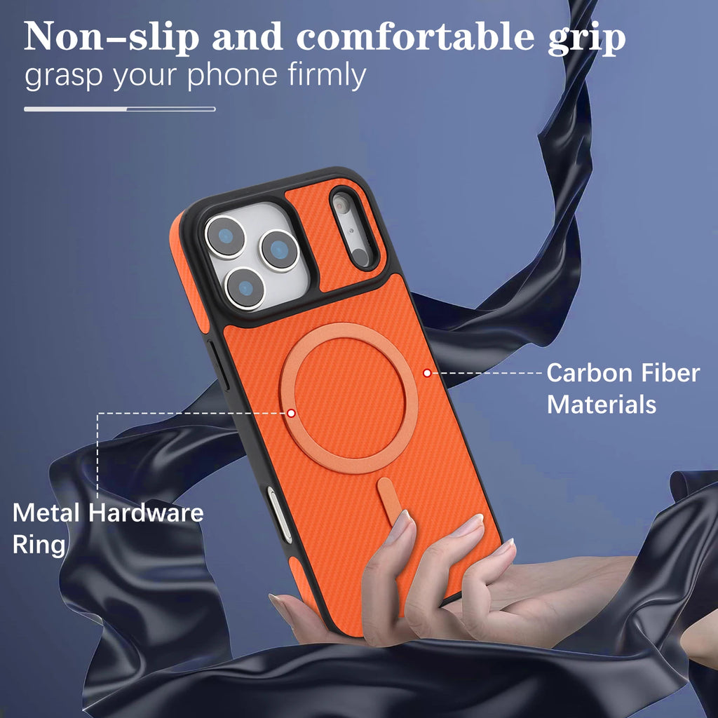 Carbon Fiber iPhone Case — MagSafe Ready, Ultra-Slim & Drop-Proof