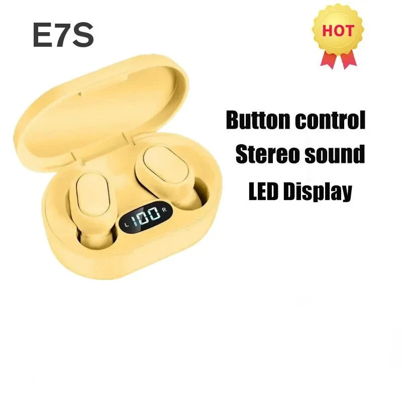 E7S Pro Wireless Earbuds — Bluetooth 5.3, Active Noise Cancellation & Waterproof Sport Headphones with Mic