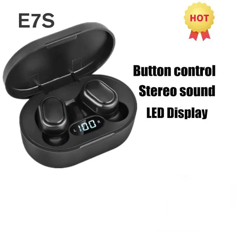 E7S Pro Wireless Earbuds — Bluetooth 5.3, Active Noise Cancellation & Waterproof Sport Headphones with Mic